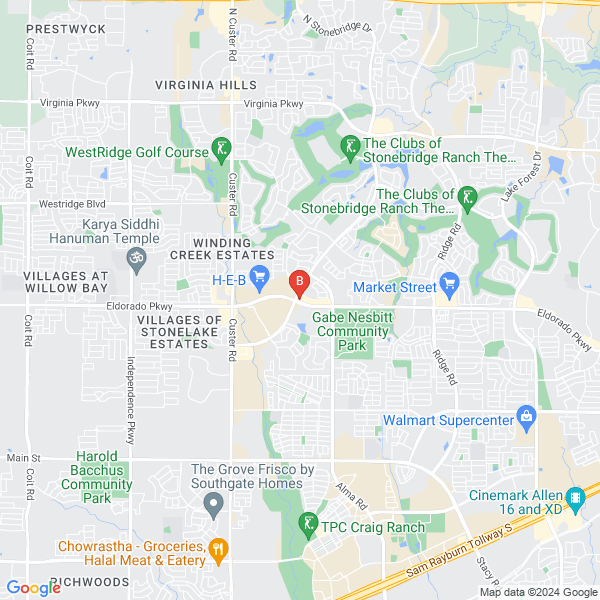 Mckinney Towing location map