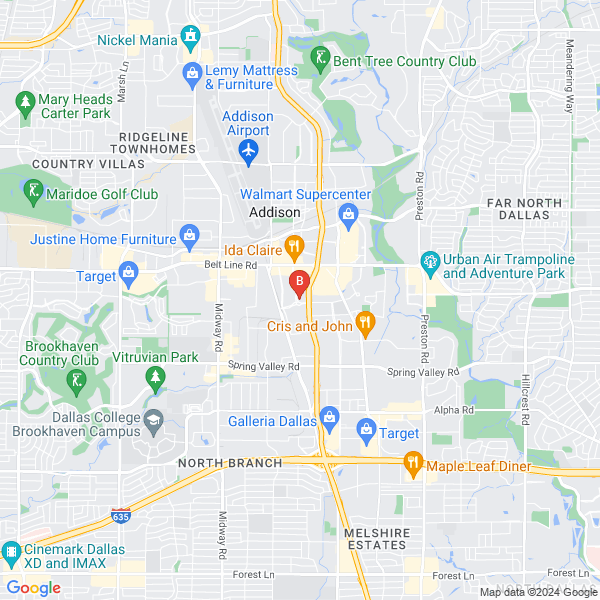 Tow Truck In Dallas location map